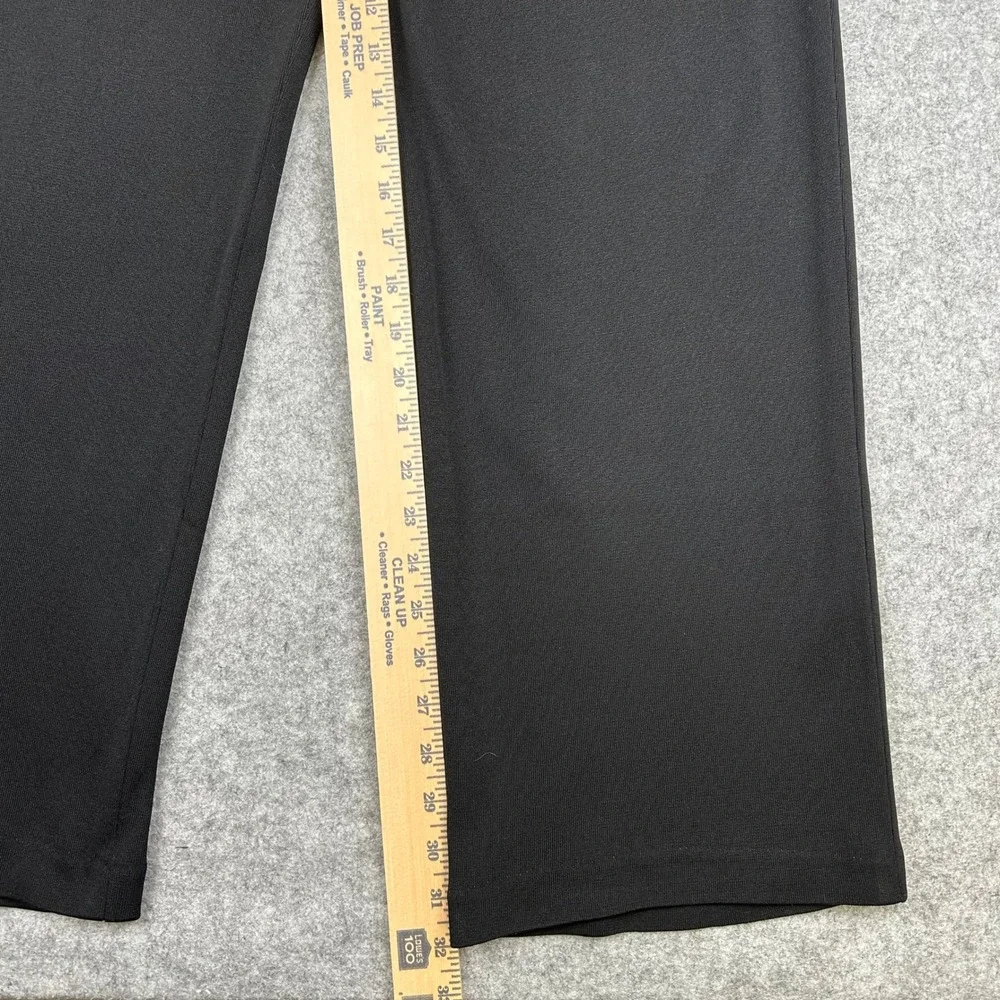 Misook Black Pull On Acrylic Knit Chic Travel Straight Leg Pants Plus Size 1X